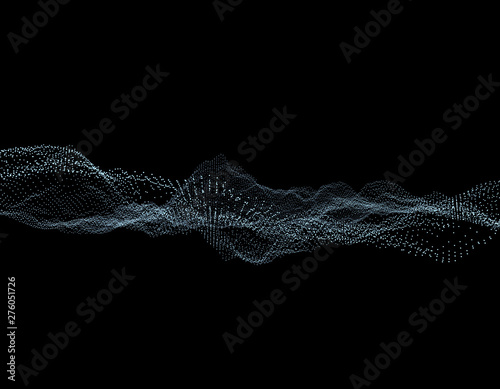Cuadro en lienzo Technology network connection, data network