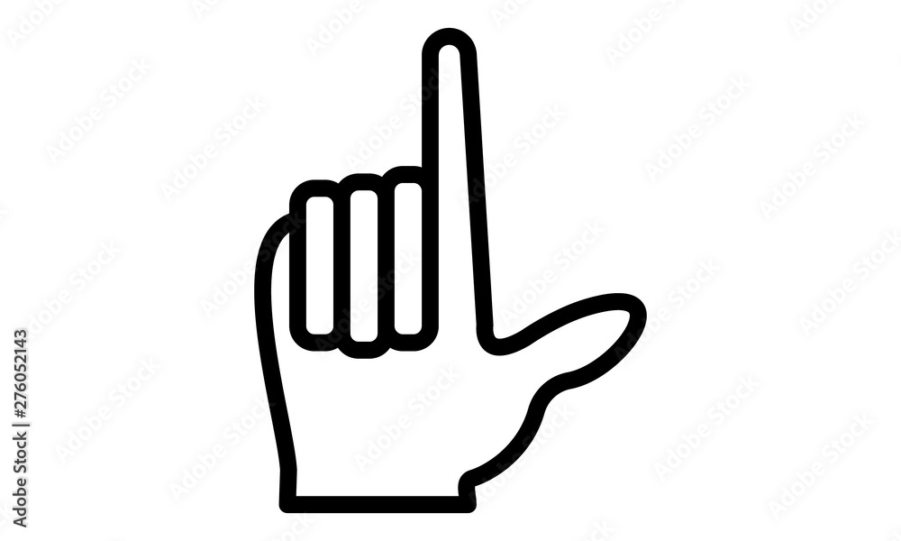Finger spelling the alphabet in ASL – Letter L Finger spelling the alphabet in ASL – Letter L