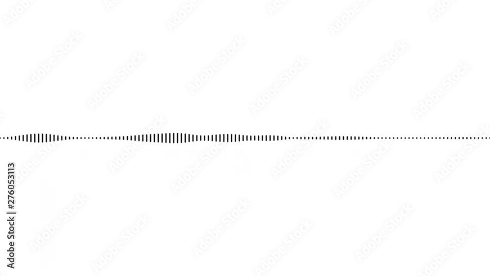 A simple black and white audio visualization effect