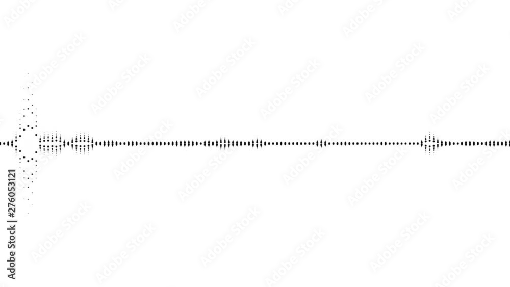 A simple black and white audio visualization effect A simple black and white audio visualization effect