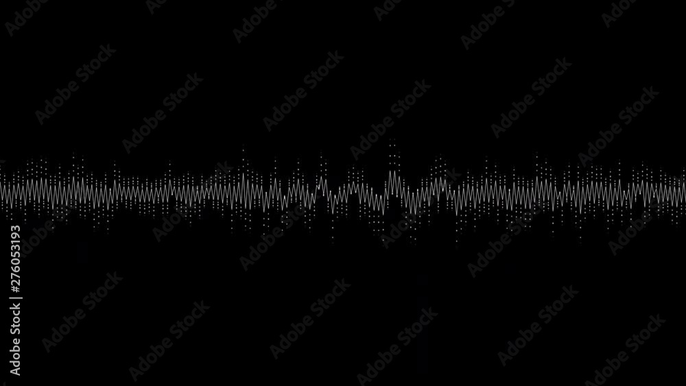 A simple black and white audio visualization effect A simple black and white audio visualization effect