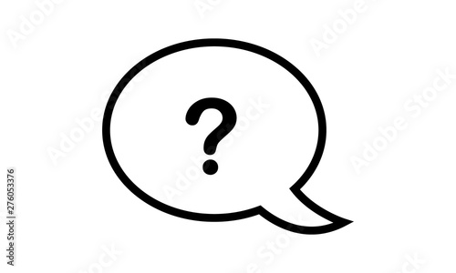 Question mark FAQ icon for help and customer support