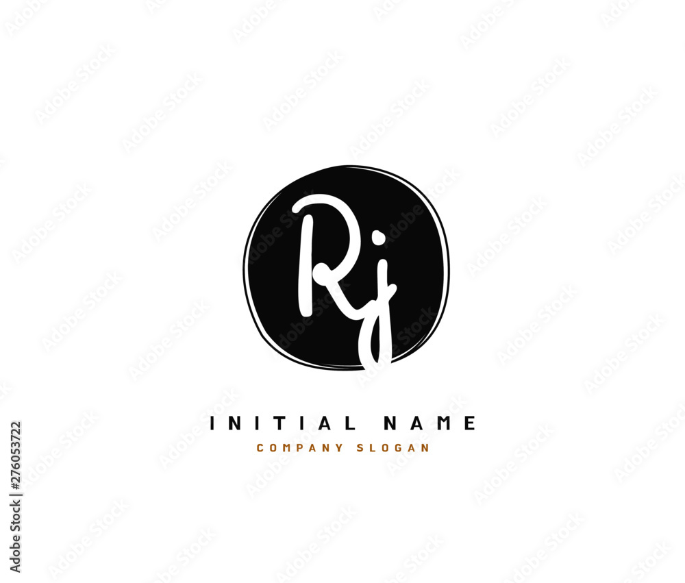 R J RJ Beauty vector initial logo, handwriting logo of initial signature, wedding, fashion, jewerly, boutique, floral and botanical with creative template for any company or business. R J RJ Beauty vector initial logo, handwriting logo of initial signature, wedding, fashion, jewerly, boutique, floral and botanical with creative template for any company or business.