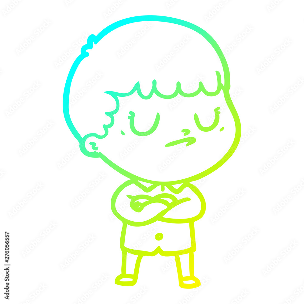 cold gradient line drawing cartoon grumpy boy cold gradient line drawing cartoon grumpy boy