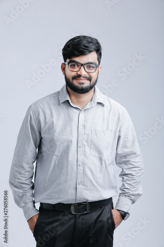 young Indian man giving multiple expression