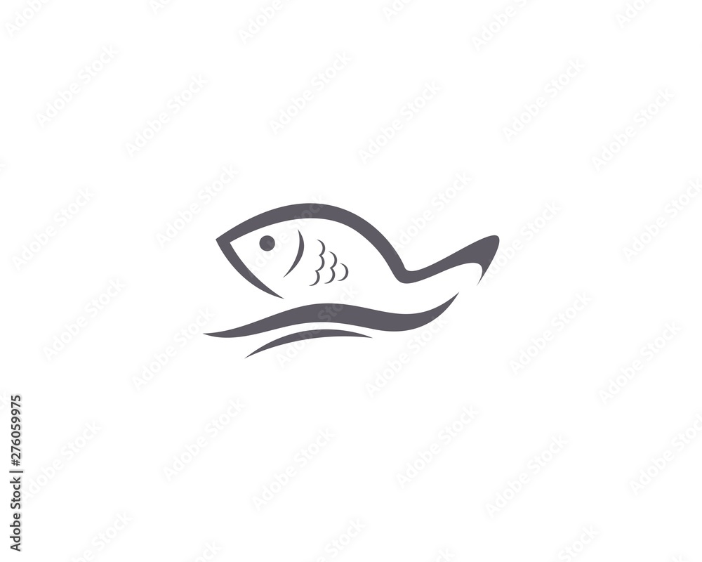 Fish logo template Creative vector symbol Fish logo template Creative vector symbol