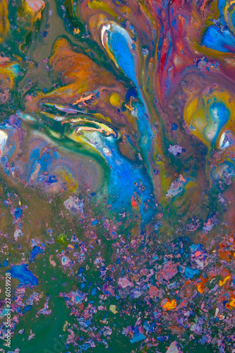 Abstract acrylic paint background, beautiful color mix.