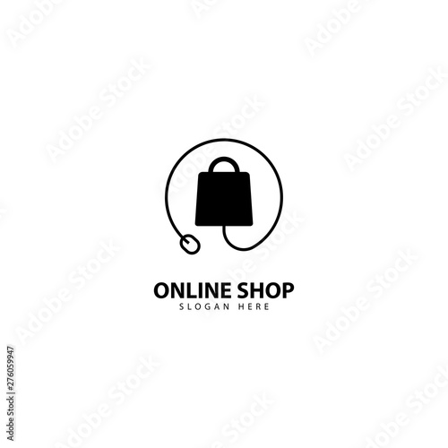Online Shop Logo Design Icon