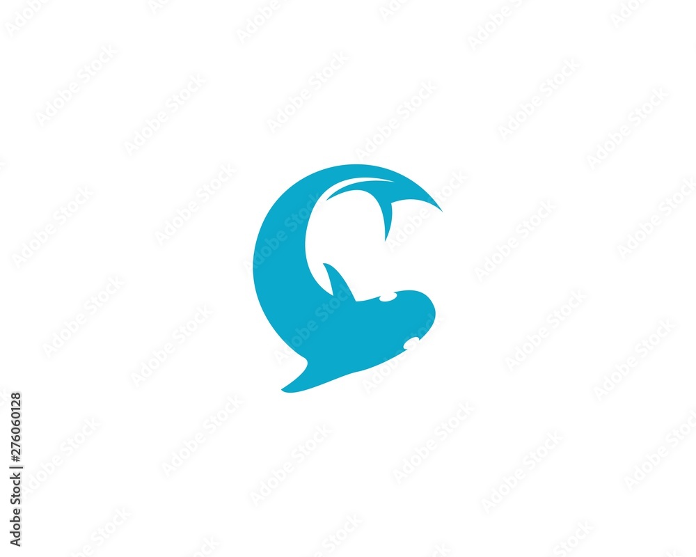 Fish logo template Creative vector symbol Fish logo template Creative vector symbol