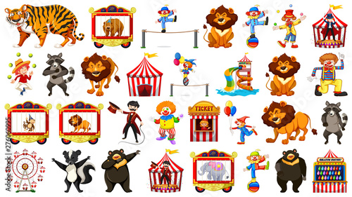 Large circus themed set