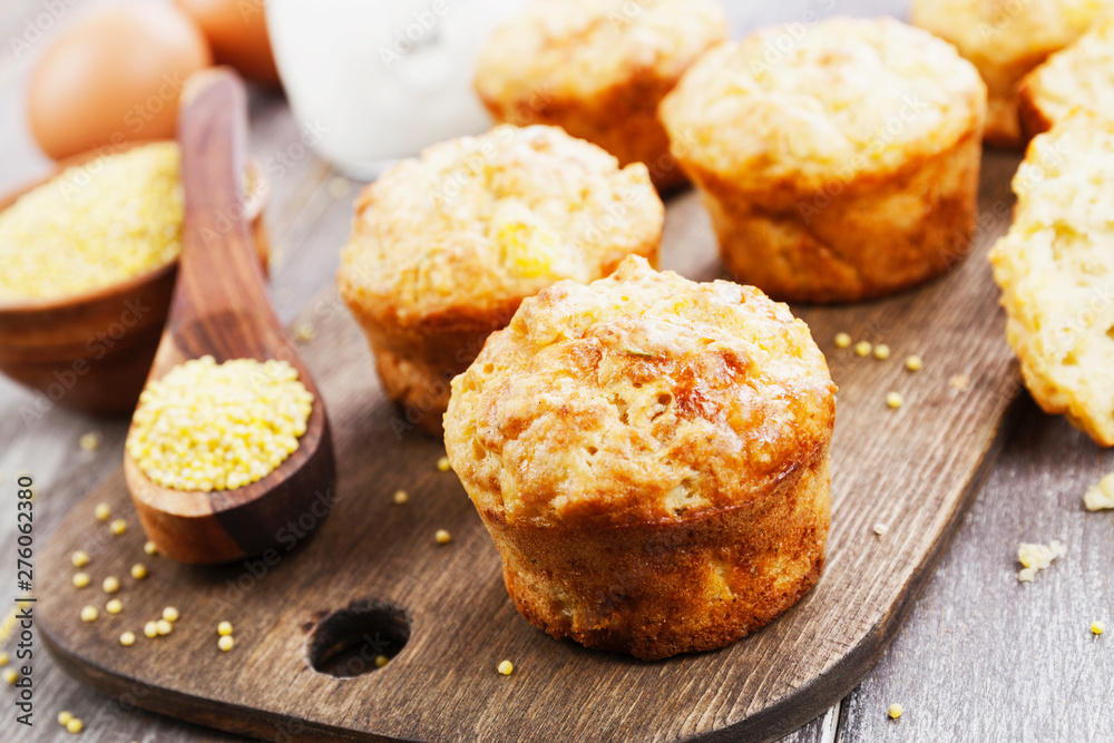 Unsweetened millet muffins Unsweetened millet muffins