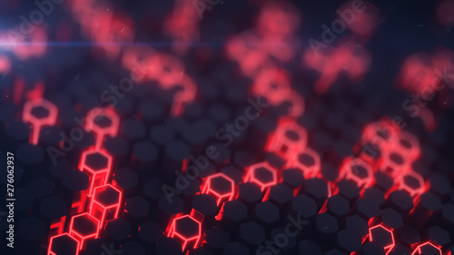 Hexagonal structure with re...