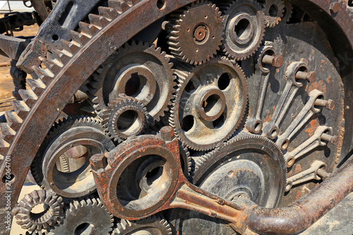 rusty mechanical components