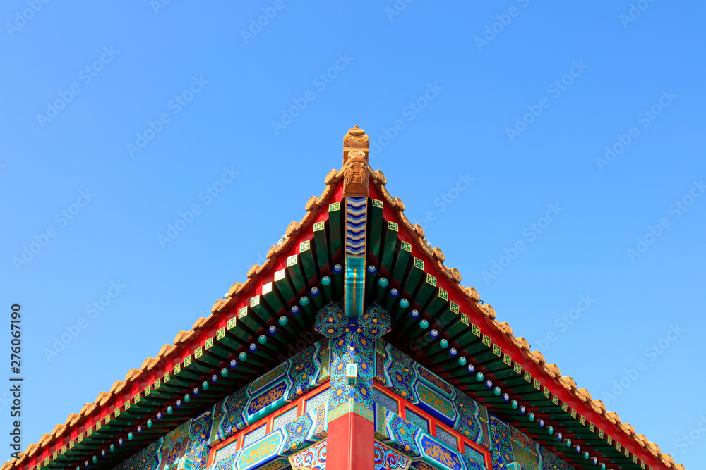 China traditional style of eaves