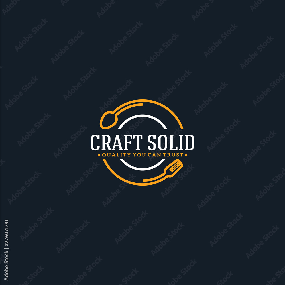 craft solid logo spoon fork craft solid logo spoon fork