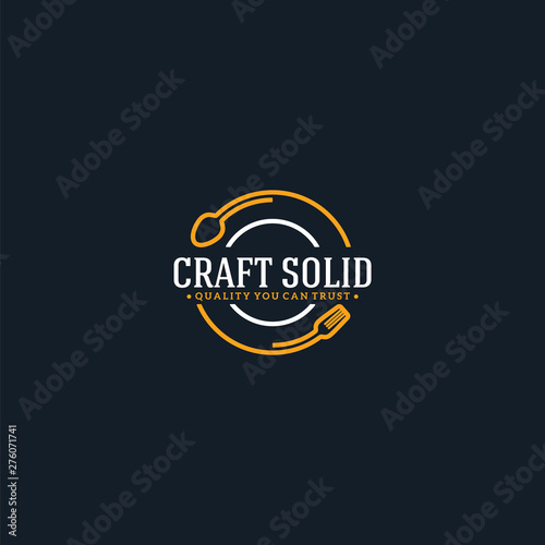 craft solid logo spoon fork