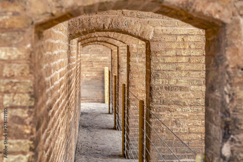 .Prospect view, Arches of Siosepol bridge with 33 arches on bridge in Esfaha, Iran - image. photo