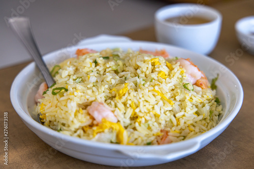 Chinese style shrimp fired rice