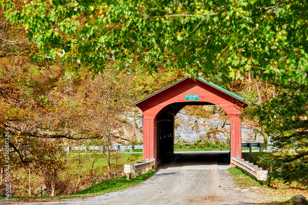 Arlington Covered Bridge in Vermont, USA