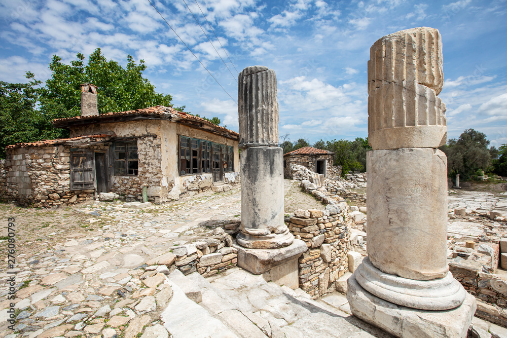 Ancient City of Stratonikeia. Stratonikeia is an ancient city, located inside of the Caria Region. It is now located at today's Eskihisar Village,Mugla Province,Turkey