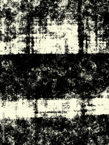 Abstract grunge bitmap background. Monochrome handcrafted vertical composition of irregular graphic elements.