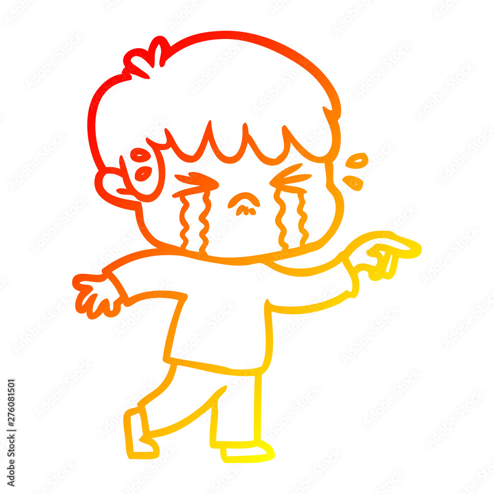 warm gradient line drawing cartoon boy crying warm gradient line drawing cartoon boy crying