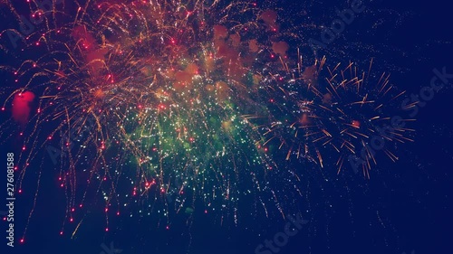 Wallpaper Mural Fireworks are exploding in the night sky Torontodigital.ca