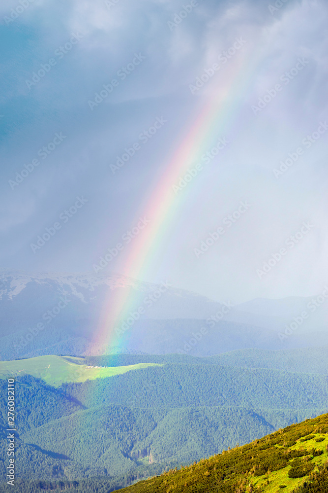 Rainbow in the Carpathians Rainbow in the Carpathians