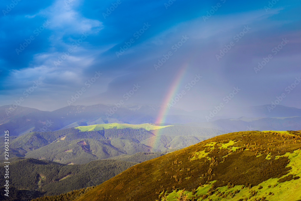 Rainbow in the Carpathians Rainbow in the Carpathians
