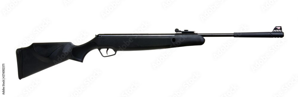 Air rifle isolated on white background. Air rifle isolated on white background.