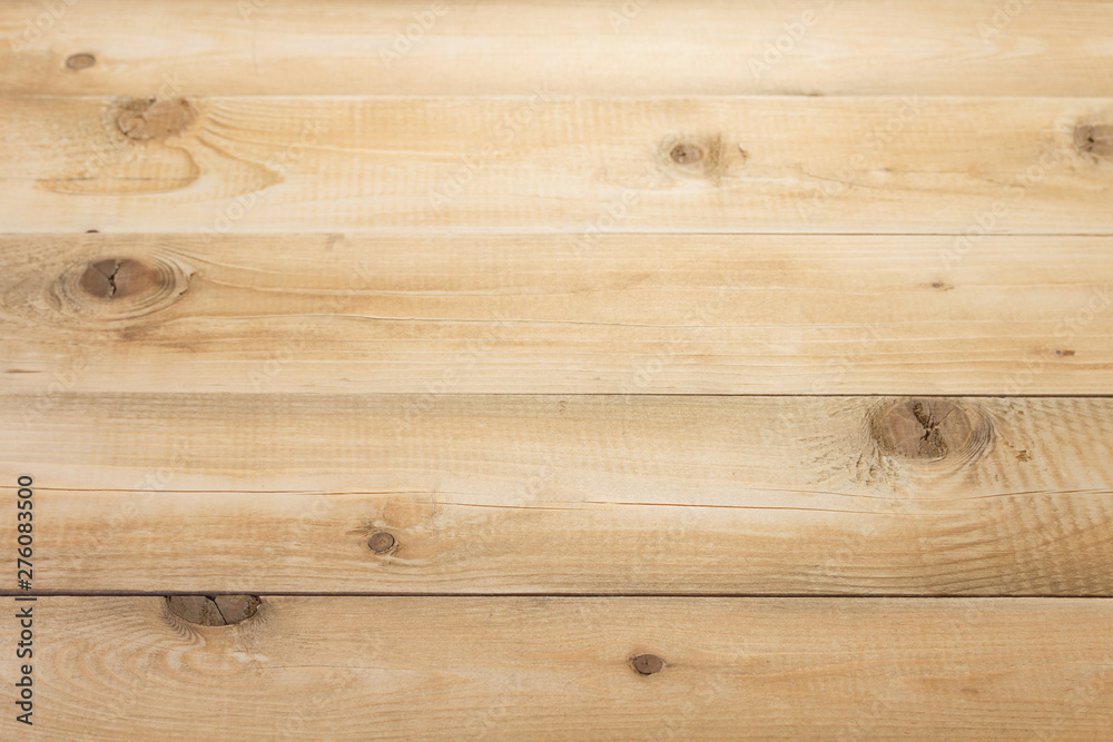 Fototapeta premium empty wooden table in front, plank board background texture surface