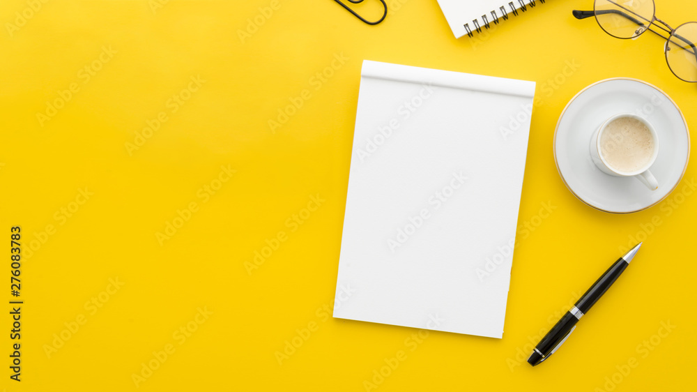 Top view blank notebook Top view blank notebook