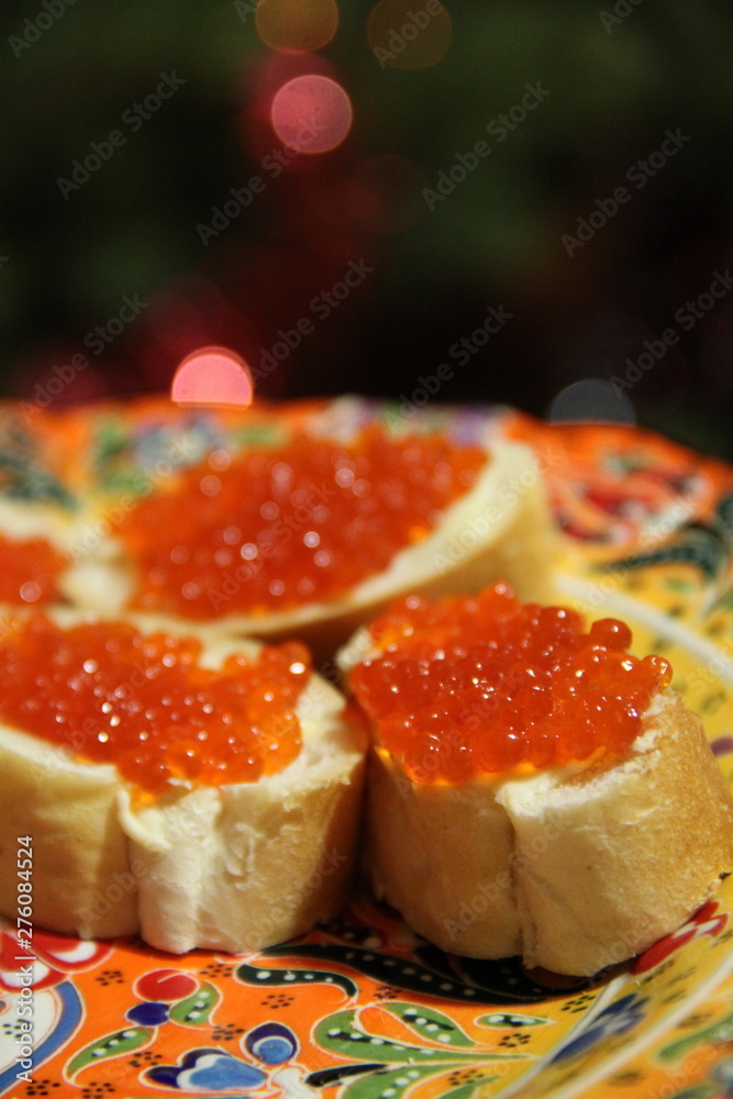 Party with red caviar Party with red caviar