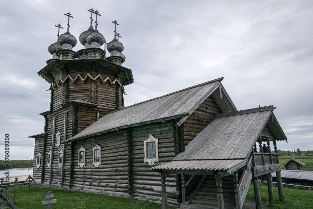 The wooden churches of Kizhi Pogost, Lake Onega, Russia The wooden churches of Kizhi Pogost, Lake Onega, Russia
