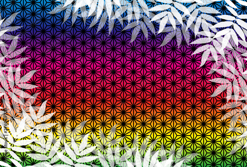 和風イラスト背景素材 麻葉模様 七夕祭り 夏 ベクター 無料 フリーサイズ イベント広告宣伝ポスター Stock Vector Adobe Stock