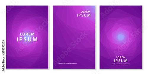 Minimal covers design. Cool geometric gradients. set vector.