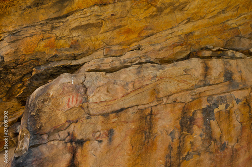 Cave Painting. Valonsadero Mountain. Castilla y Leon. Soria Province. Spain