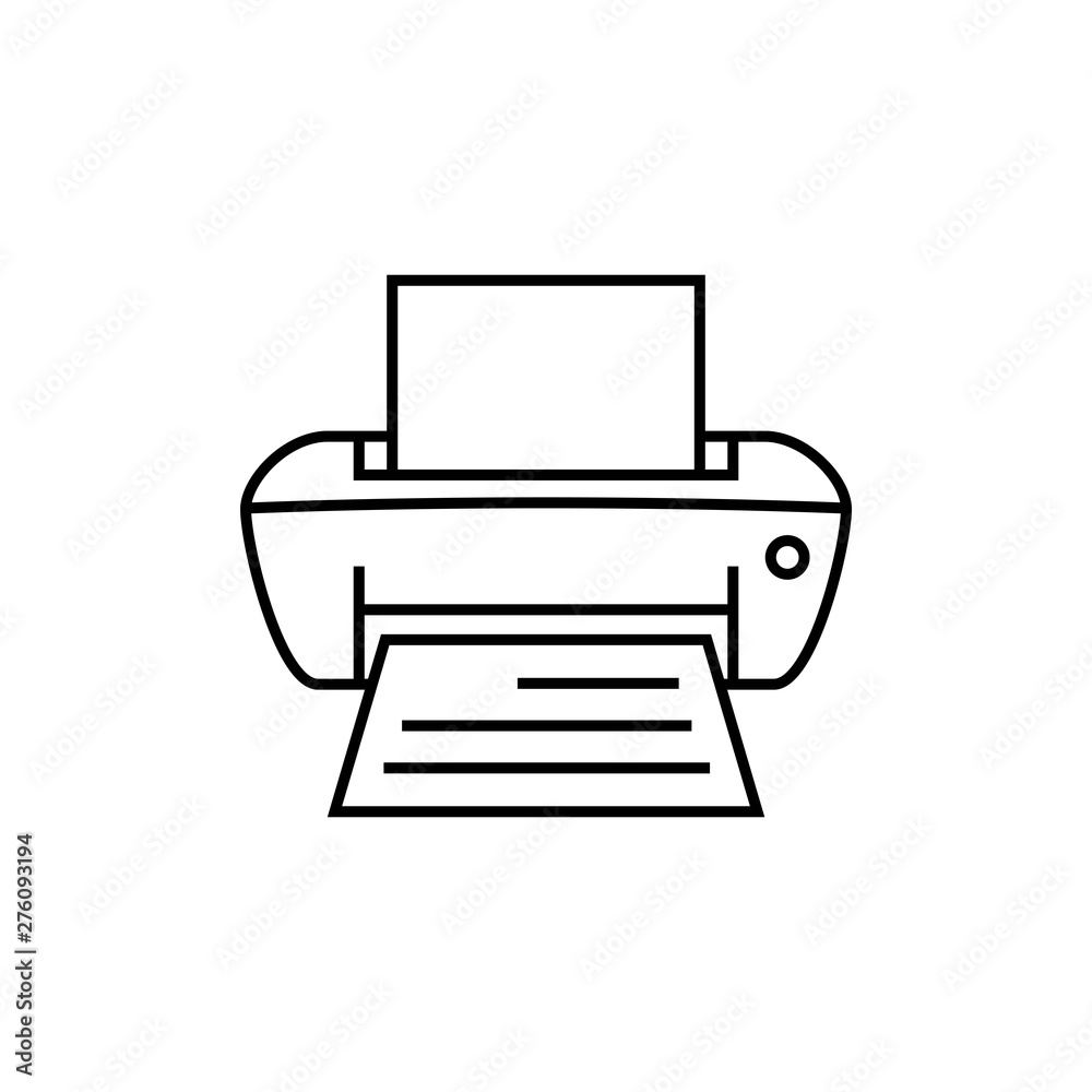 Print Icon Vector Illustration Print Icon Vector Illustration