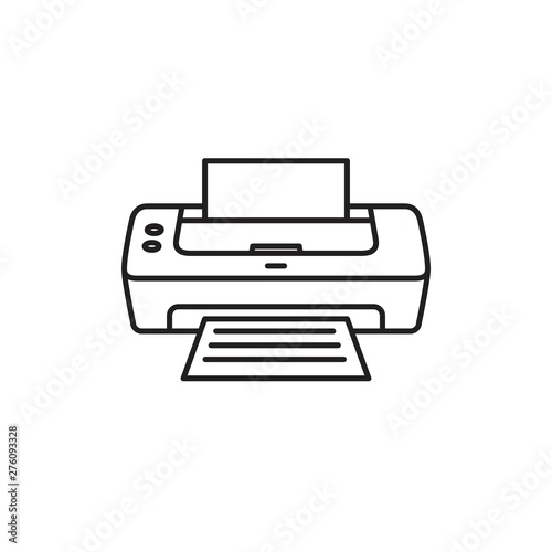 Print Icon Vector Illustration 