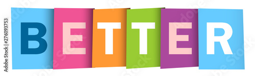 BETTER colorful vector typography banner