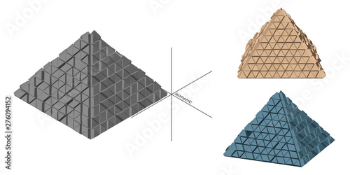 Abstract futuristic pyramid...