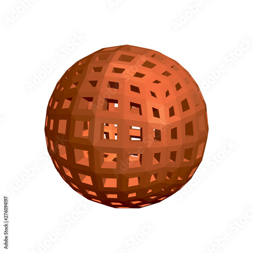 Abstract sphere wireframe. ...