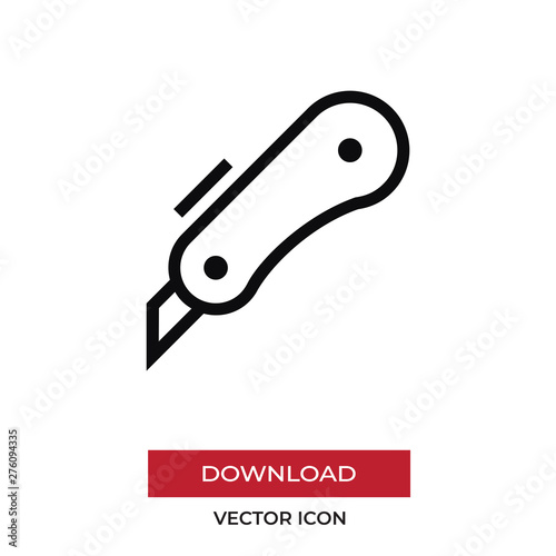 Cutter vector icon in modern style for web site and mobile app