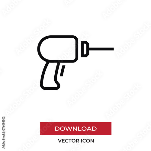 Drill vector icon in modern style for web site and mobile app