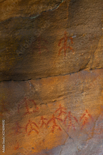 Cave Painting. Valonsadero Mountain. Castilla y Leon. Soria Province. Spain photo