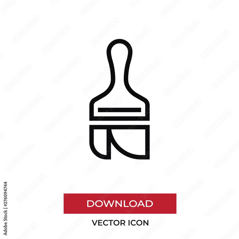 Paint brush vector icon in modern style for web site and mobile app Paint brush vector icon in modern style for web site and mobile app
