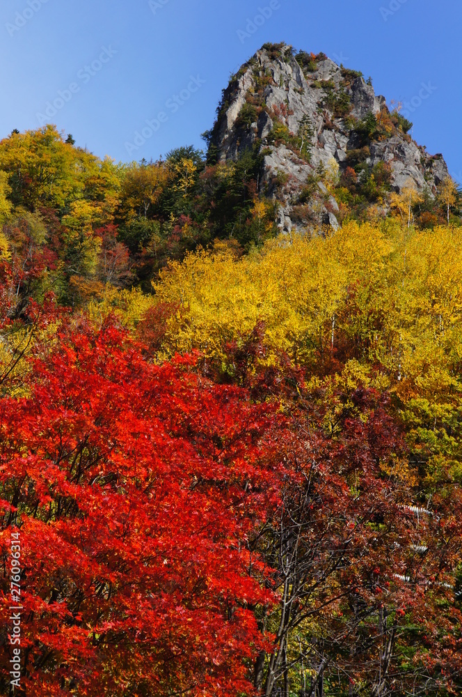 層雲峡の紅葉 層雲峡の紅葉