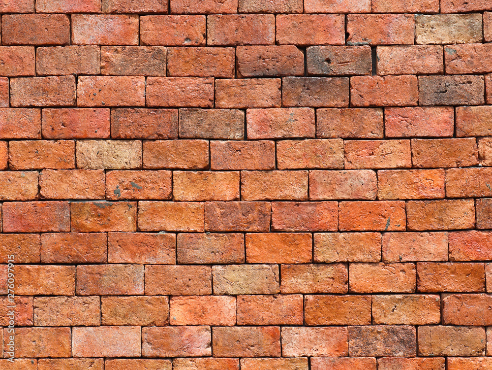 Fototapeta premium old red brick wall background