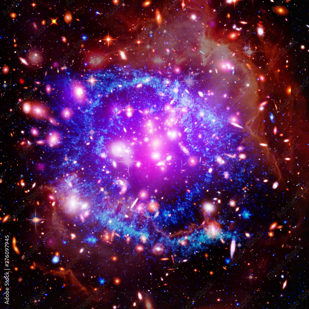 Cosmic galaxy background. Stars and cosmic gas.The elements of this image furnished by NASA.