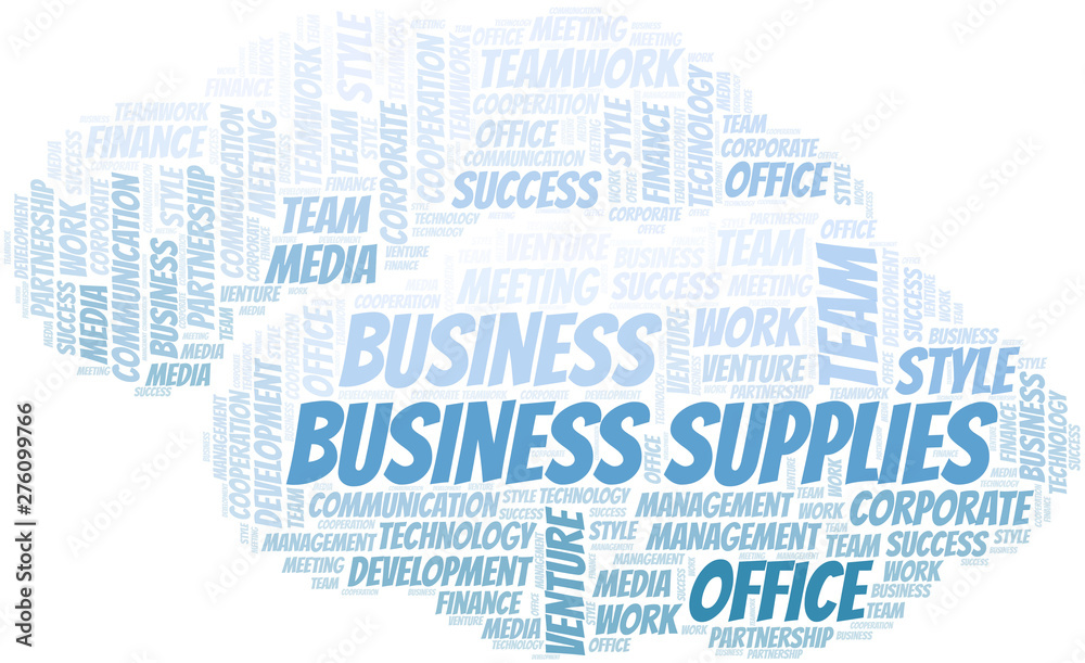 Business Supplies word cloud. Collage made with text only. Business Supplies word cloud. Collage made with text only.